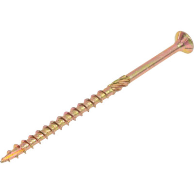 Конструкционные саморезы КРЕП-КОМП потай, Torx, желтый цинк, 5.0x90 мм, 100 шт. скт590