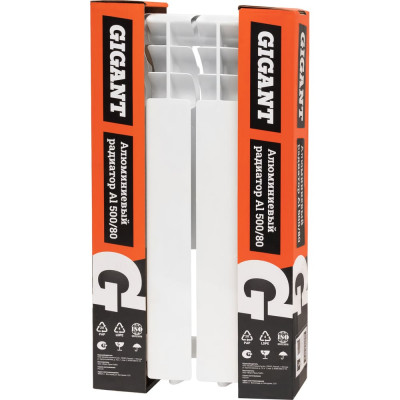 Алюминиевый радиатор Al 500/80 4 секции Gigant GRA58-4