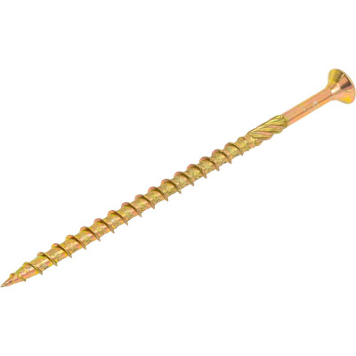 Конструкционный саморез КРЕП-КОМП потайной Torx, желтый цинк, 6.0x120 мм, 100 шт. скт6120