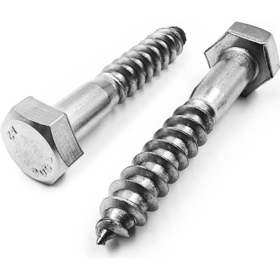 Нержавеющий шуруп KREPFIELD 8x60 мм глухарь din 571 а2 20 шт. в упак. 571А2ШУРУП8Х60-20