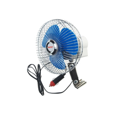 Вентилятор 16см с решеткой металл 12V Megapower M-502-12 827020