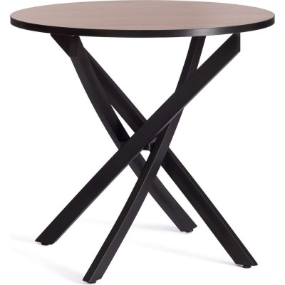 Стол Tetchair Manzana лдсп/hpl/металл, 80x80x75 см, дуб вотан/черный 20619