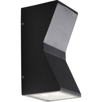 Уличный настенный светильник ST luce черный кварцевый led 2x7w 4000k, SL088.431.02