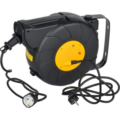 Удлинитель IEK Twist катушка ук15 1место, 2p+pe/15м+2м, 3x1,5мм2, автосмотка TW-KP27-16-01-15-02