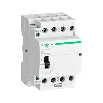 Контактор Systeme Electric City9 set 4p 4но 63a ac 400в-230в C9C32463