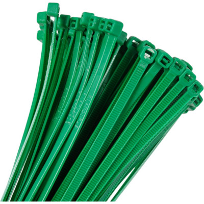 Нейлоновая стяжка Fortisflex КСС 5x400 мм, зеленый, 100 шт. 90331