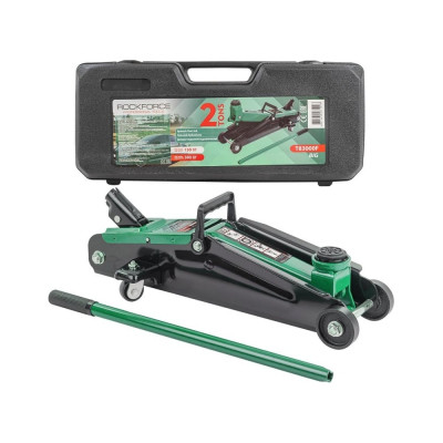 Домкрат подкатной гидравлический Rockforce 2т ( h min 130мм. h max 380мм) в кейсе RF-T83000F(54652)