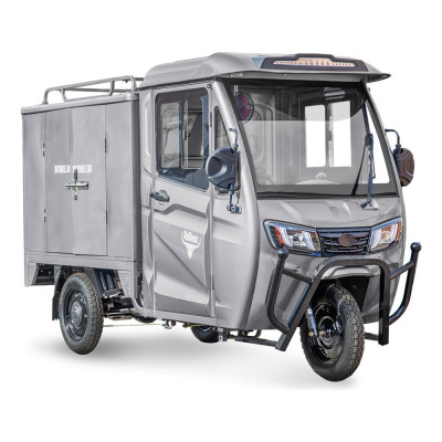 Грузовой электротрицикл Rutrike КАРГО Кабина Дуал серый 024460-2757