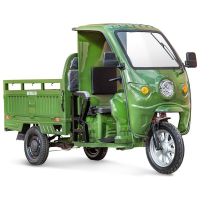 Грузовой электротрицикл Rutrike Гермес 1500 60V1200W, темно-зеленый 024456-2752