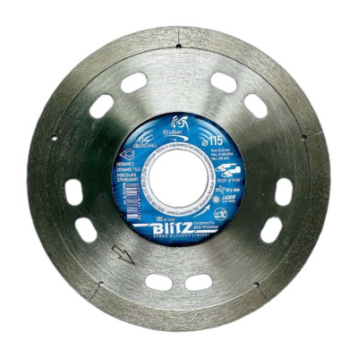 Алмазный диск 1A1R/VW D115-1.1T-8W-22.23H BlitZ Elsilber EL-PL0201B