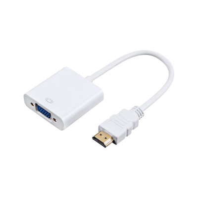 Адаптер PALMEXX ADP001 HDMI(m)-VGA(f), 1080p/60Hz, 0.15м, белый PX/HDMI-VGA
