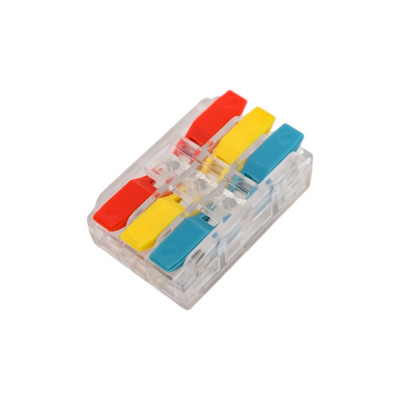 Клемма супер-компактная STEKKER проходная серии 219 на 3 контакта STEKKER, LD219-423, 50шт в упак, 49782