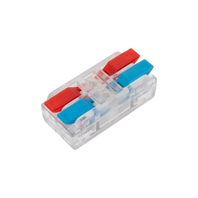 Клемма супер-компактная STEKKER проходная серии 219 на 2 контакта STEKKER,LD219-422, 50шт в упак, 49784