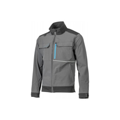 Куртка рабочая HOEGERT TECHNIK TAUBER 4-way stretch темно-серая XL (54) HT5K811-XL