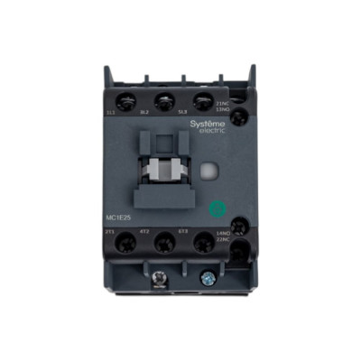 Контактор Systeme Electric MC1E 3п 25А кат. 220В/230В AC 1НО+1НЗ SE MC1E25M7