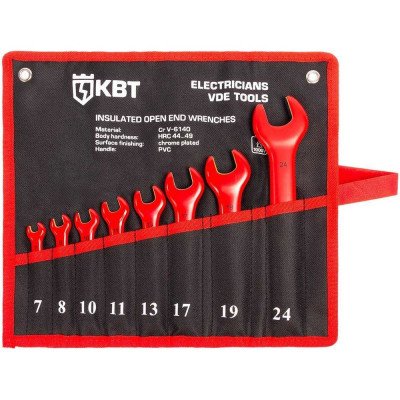 Набор диэлектрических однорожковых ключей КВТ НИИ-24 серия ЭКСПЕРТ  89750