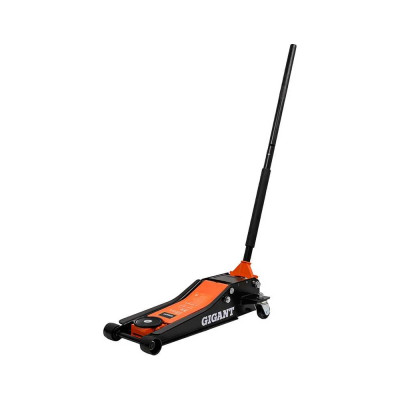 Гидравлический подкатной домкрат Gigant 3т низкий профиль, быстрый подъем, 2х цилиндровый, подхват-75мм, подъем-515мм, GSJL-3T