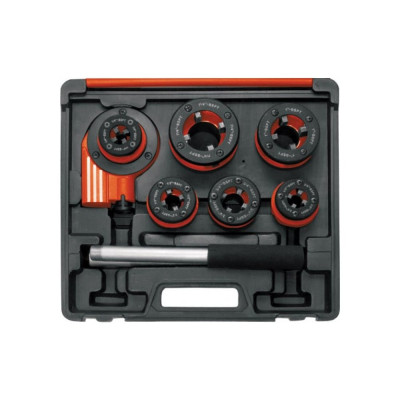 Набор трубных черных клуппов FIT 3/8"-1/2"-3/4"-1"-1 1/4" 5 шт. 70045