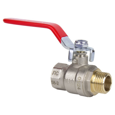 Кран шаровой полный проход TEBO ВН/НАР 1.1/2" ручка T-КШ.202.112.КР.CN