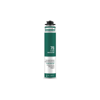 Пена монтажная GreenesT PROFESSIONAL CONSTRACTION 75, лето до +30ᵒС, 185118575