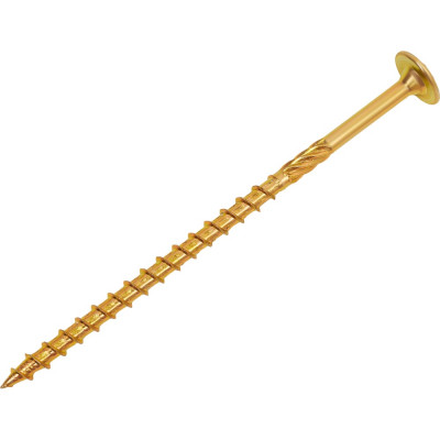 Конструкционный саморез Gigant желтый цинк 6x120 TORX острый 100 шт 123829