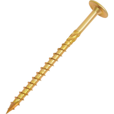 Конструкционный саморез Gigant желтый цинк 8x120 тарельчатый TORX острый 50 шт 123828