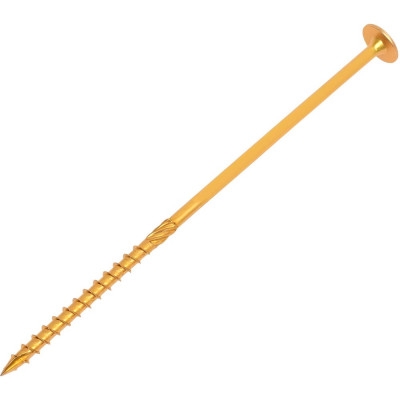 Конструкционный саморез Gigant желтый цинк 8x220 тарельчатый TORX острый 50 шт 123825