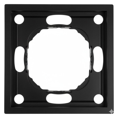 Рамка STEKKER PFR00-5001-05 1-местная, серия Эмили, черный уголь, soft touch, 49858