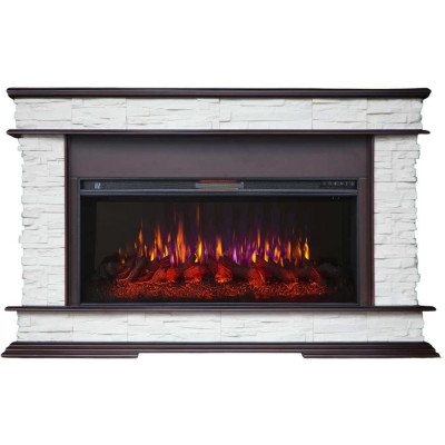 Каминокомплект InterFlame Памир кам. беж. Ареал Freespace 40 Freespace40 темный дуб