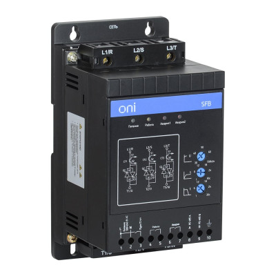 Устройство плавного пуска ONI SFB 3Ф 380В 3,7кВт 7,5A Uупр 110-220В Modbus SFB-33-D37-A-10