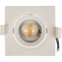 Светодиодный светильник ЭРА KL LED 21A-5 3K WH квадратный поворотн. LED SMD 5W 3000K, белый Б0037034