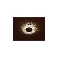Светильник ЭРА DK LD36 SL/WH декор cо светодиодной подсветкой MR16, прозрачный Б0036480