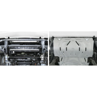 Защита радиатора Rival для Fiat Fullback 16-/Mitsubishi L200 15-/Pajero Sport 16, 333.4046.2