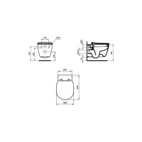 Подвесной унитаз Ideal Standard СONNECT дюропласт микролифт W941102