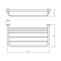 Полка для полотенец Ideal Standard IOM A9106AA