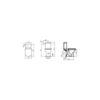 Чаша для унитаза-компакта Ideal Standard Tempo T331201 023-3585