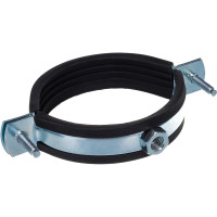 Металлический сантехнический хомут для труб с гайкой СВК М8 73-80, 2 1/2 дюйма, набор 2 шт SVK-Fe2065М8