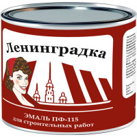 Универсальная эмаль Ленинградка ПФ-115 1,9 кг белая глянцевая УТ000009941
