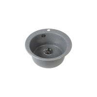 Кухонная Мойка AQUATON Иверия Кругл. 480мм.серая NEW 00034182 1A711032IV230