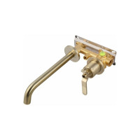 Настенный смеситель для раковины Bronze de Luxe 1760's матовое золото 5530CG