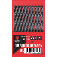 Сверло по металлу HSS 7 мм, 10 шт HEADROCK 435-010-007