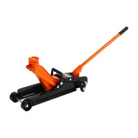 Гидравлический подкатной домкрат ЕРМАК 2,5 т, h подъема 85–380 мм, в пласт.кейсе 742-005