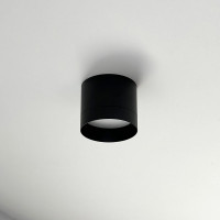 Накладной светильник truEnergy под лампу GX53 D82xH70мм IP20 черный/алюминий 21026
