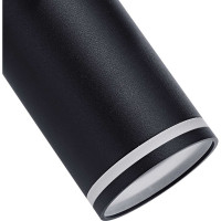 Подвесной светильник truEnergy с матовым кольцом под лампу GU10 D55xH280мм IP20 черный алюминий 21325