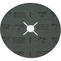 Фибровый шлифовальный круг CR5229 180x22 мм, керамика, P40, 25 шт Interflex 3024403801-25