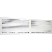 Двухрядная решетка 2VA c КРВ 400x150 мм Ventart 4687203785291