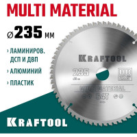 Диск пильный по алюминию KRAFTOOL Multi material 235x30 мм, 64Т 36953-235-30