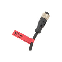 Кабель-разъем EKF М12 4-PIN прямой PLG-12-4-2