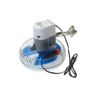 Вентилятор 16см с решеткой металл 12V Megapower M-502-12 827020