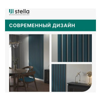 Интерьерная рейка STELLA Pекесс de luxe планкен, МДФ, ocean, 19x50x2700 мм, в упаковке 4 шт. ЦБ-00010674